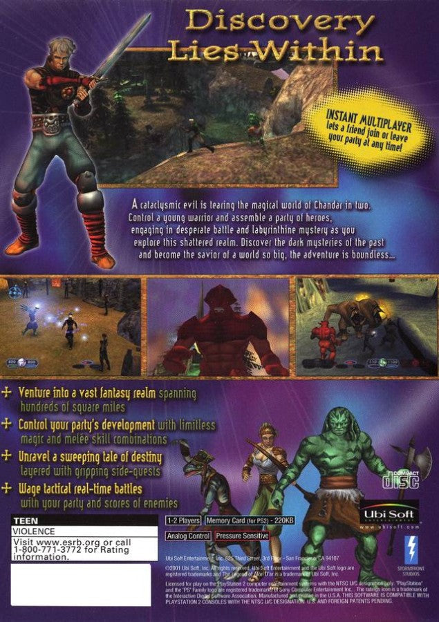 The Legend of Alon D'ar – PlayStation 2 (PS2)