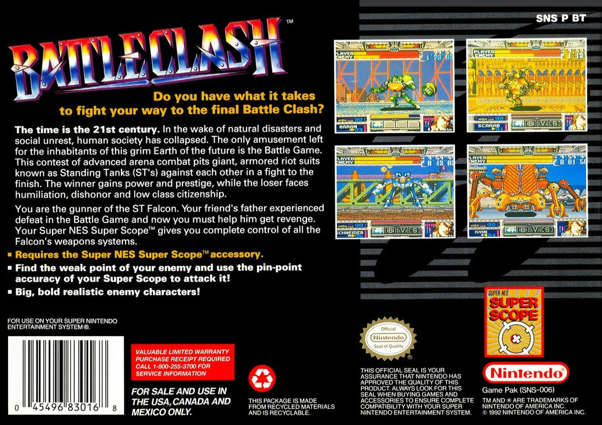 Battle Clash – Super Nintendo Entertainment System (SNES)