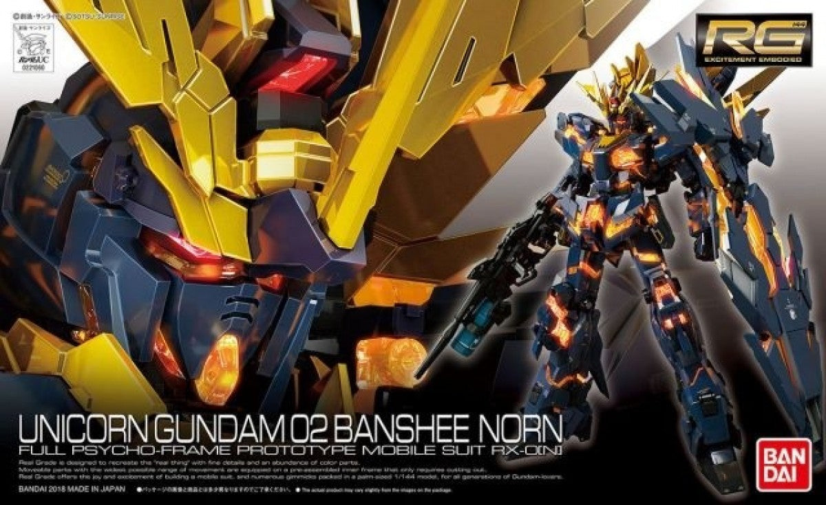 #27 Unicorn Gundam 02 Banshee Norn "Gundam UC", Bandai RB 1/144 (Gundam Model Kit) – Model Kit