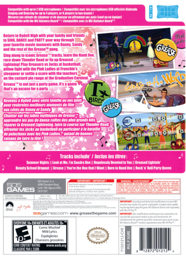 Grease: The Official Video Game – Nintendo Wii (Wii)