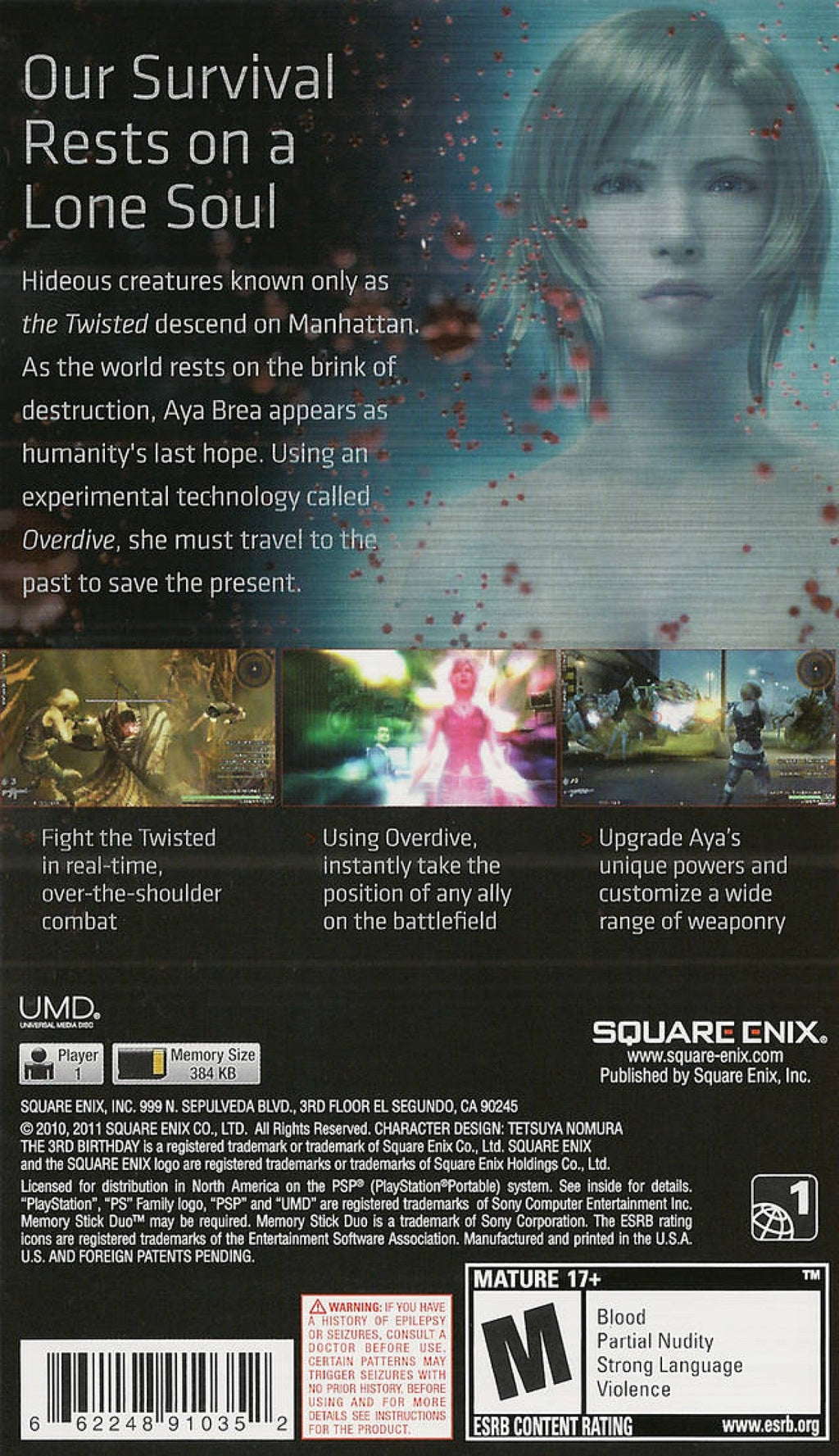 The 3rd Birthday – PlayStation Portable (PSP)