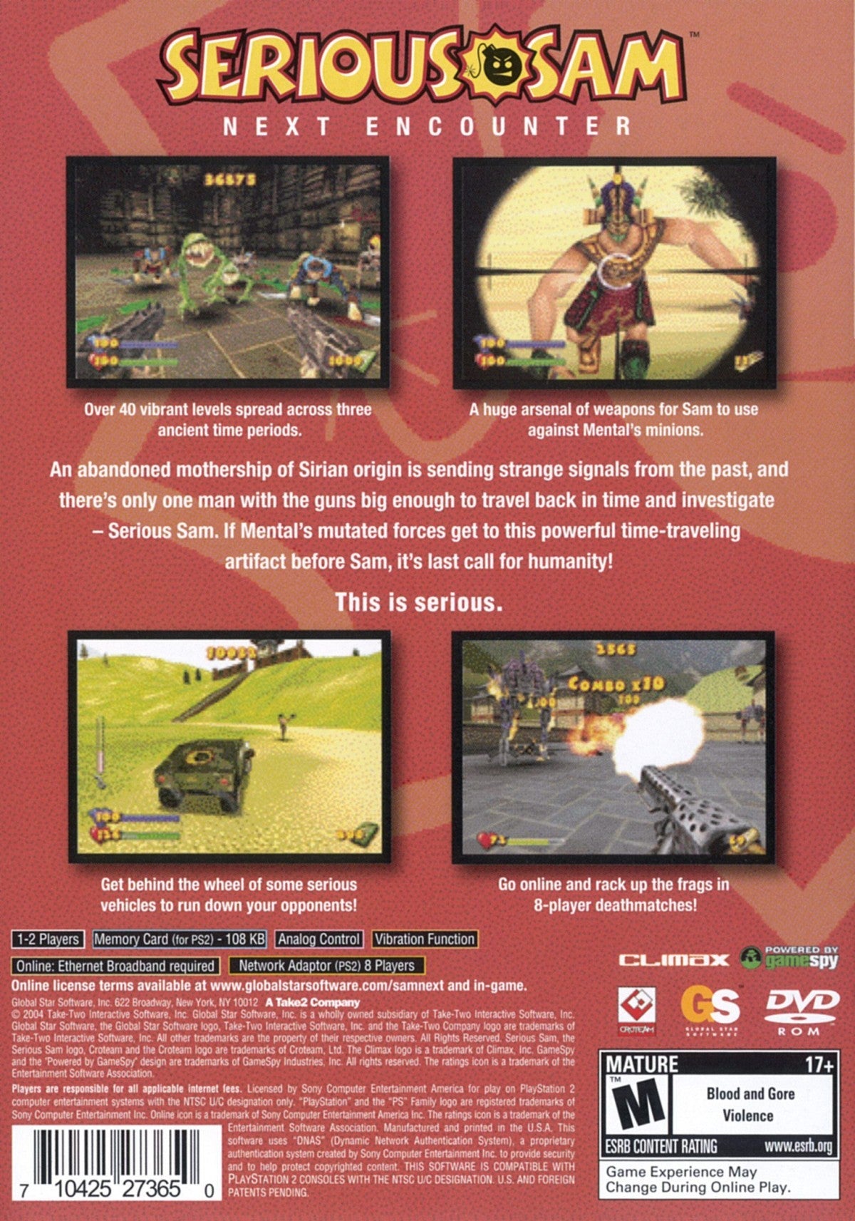 Serious Sam: Next Encounter – PlayStation 2 (PS2)