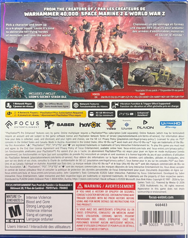 John Carpenter's Toxic Commando – PlayStation 5 (PS5)