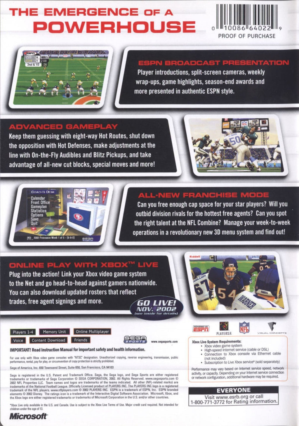 NFL 2K3 – Xbox (XBOX)