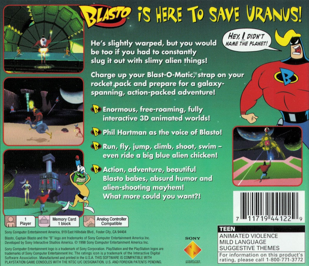 Blasto – PlayStation 1 (PS1)