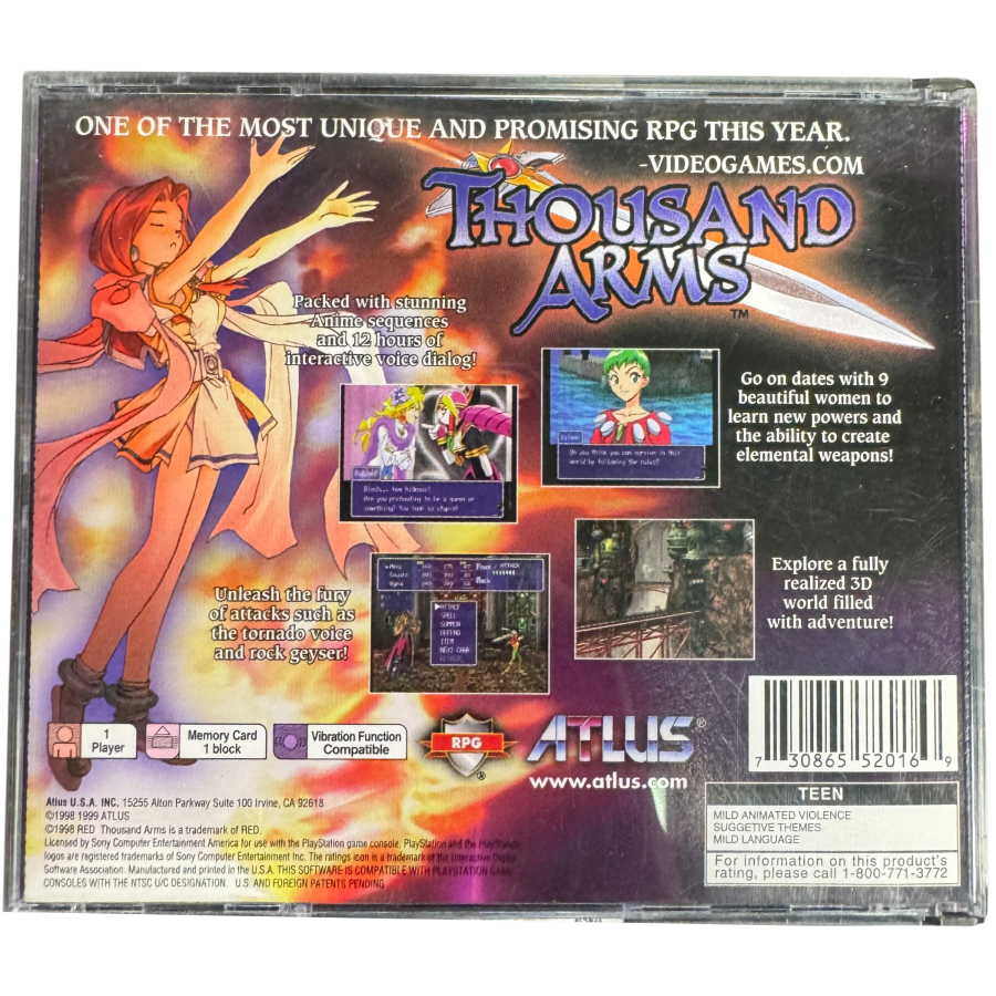 Thousand Arms [Complete In Box] – PlayStation 1 (PS1)