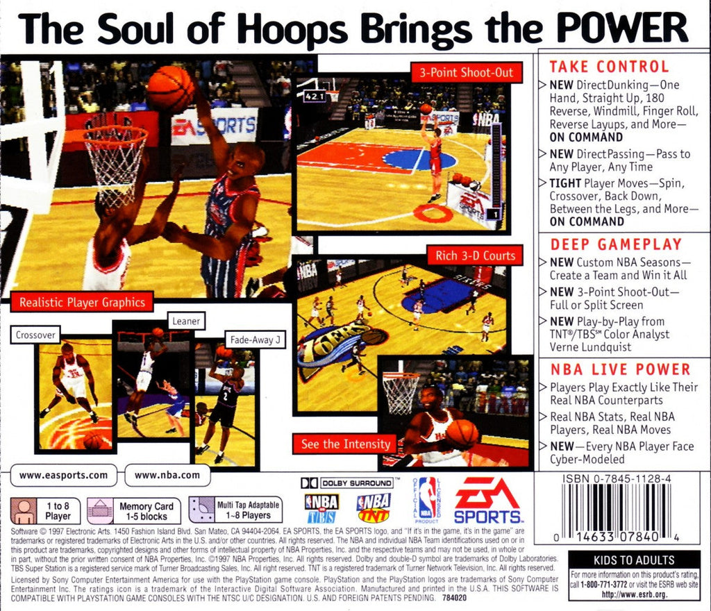 NBA Live 98 – PlayStation 1 (PS1)