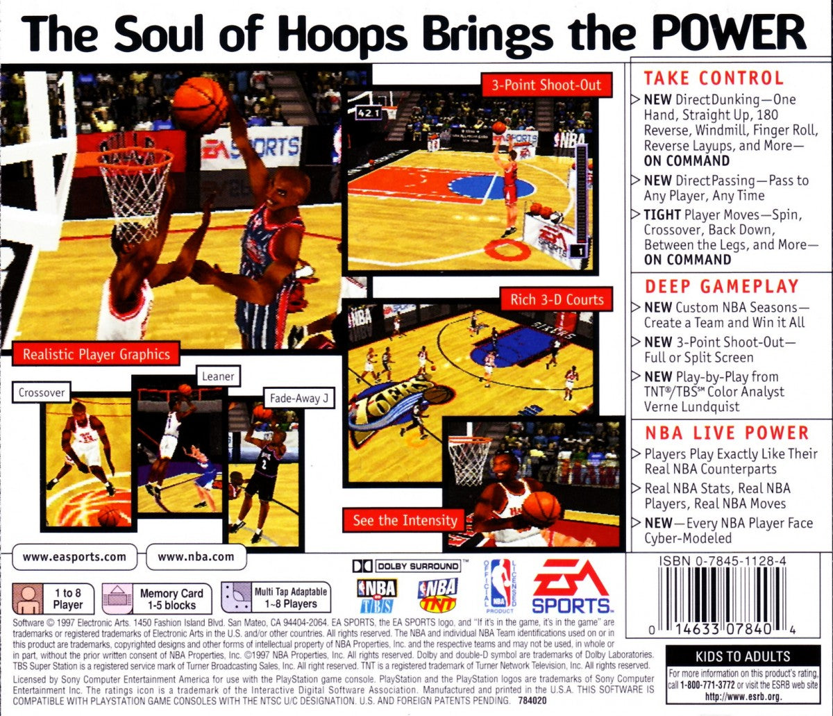 NBA Live 98 – PlayStation 1 (PS1)