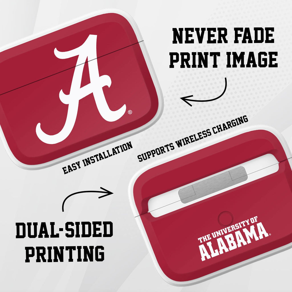 Alabama Crimson Tide HDX Apple Airpods Pro 1 & 2 Case Cover