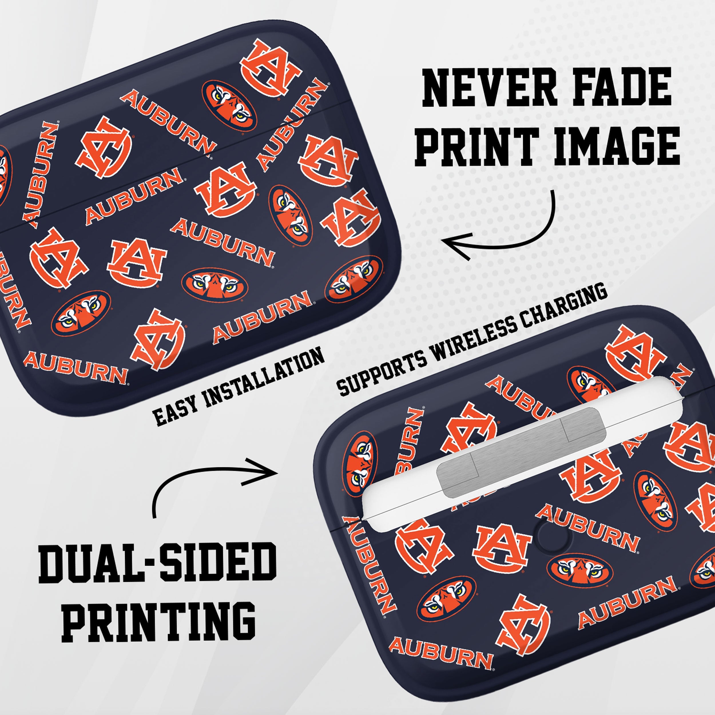 Auburn Tigers HDX AirPods Pro 1 & 2 Case Cover