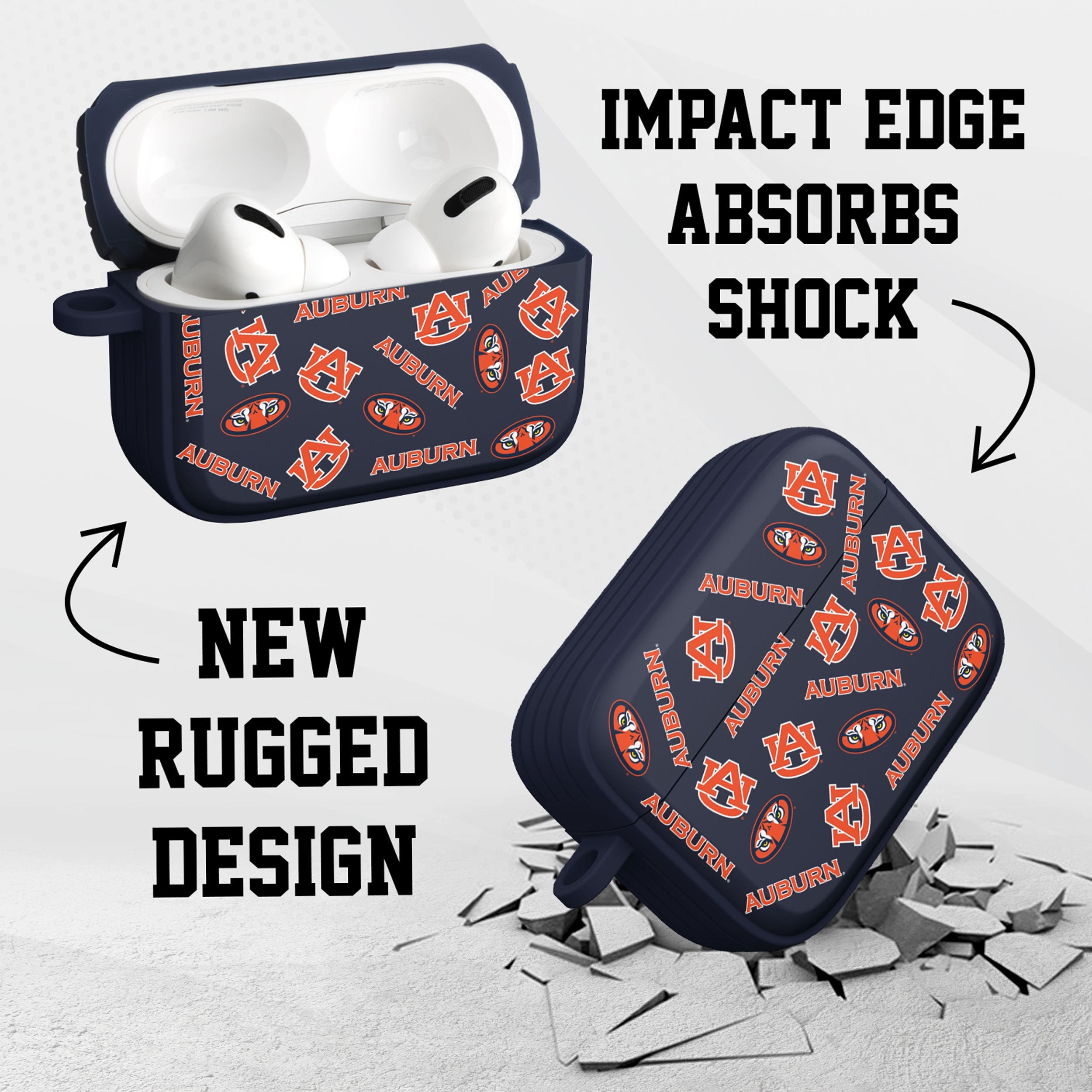 Auburn Tigers HDX AirPods Pro 1 & 2 Case Cover
