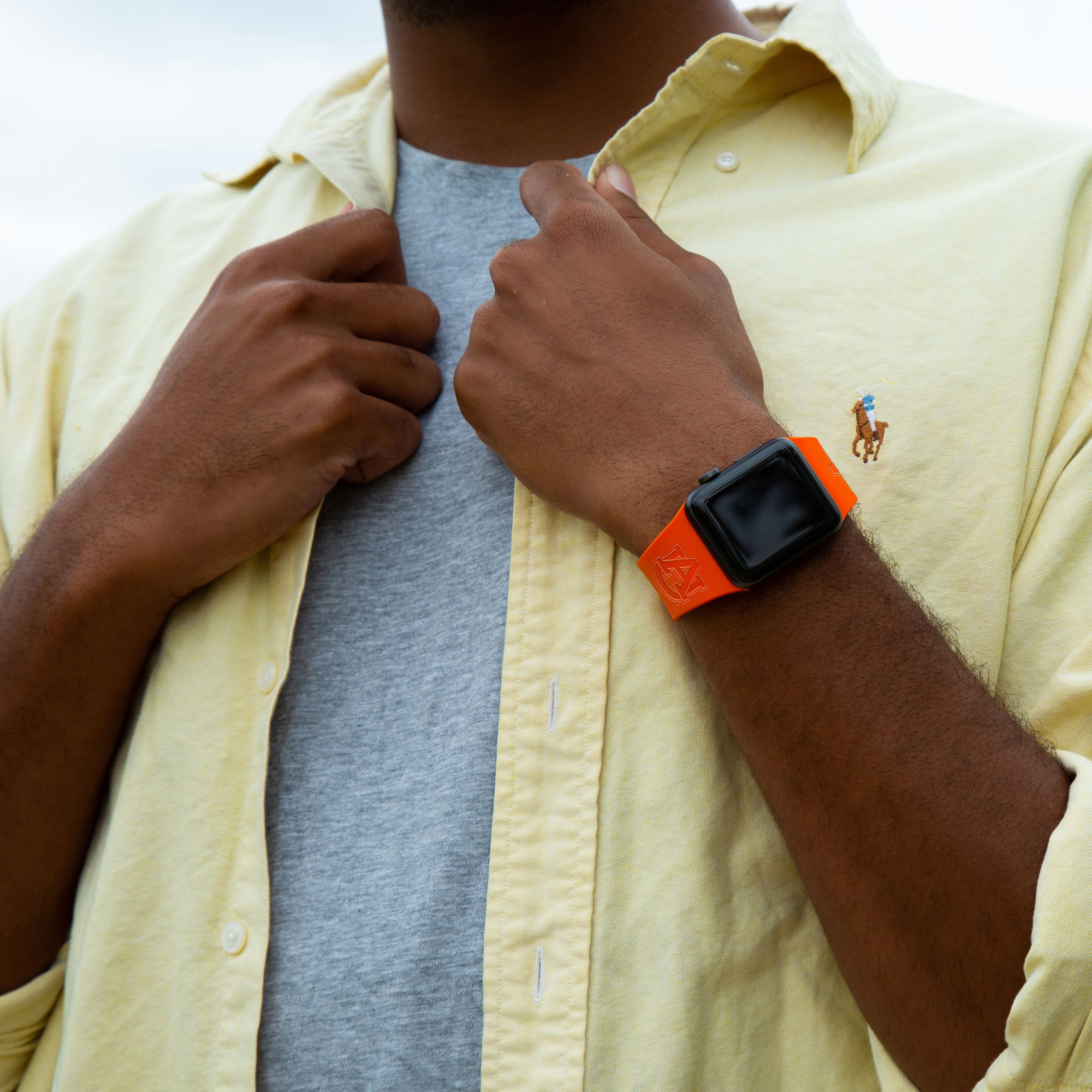 Auburn Tigers Engraved Apple Watch Band