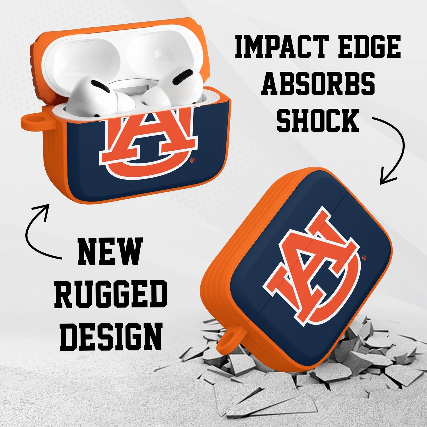 Auburn Tigers HDX AirPods Pro 1 & 2 Case Cover