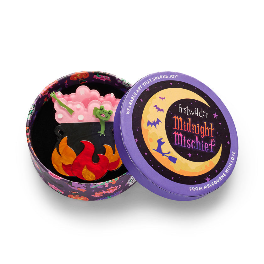 Spookin' Spa Day Brooch by Erstwilder