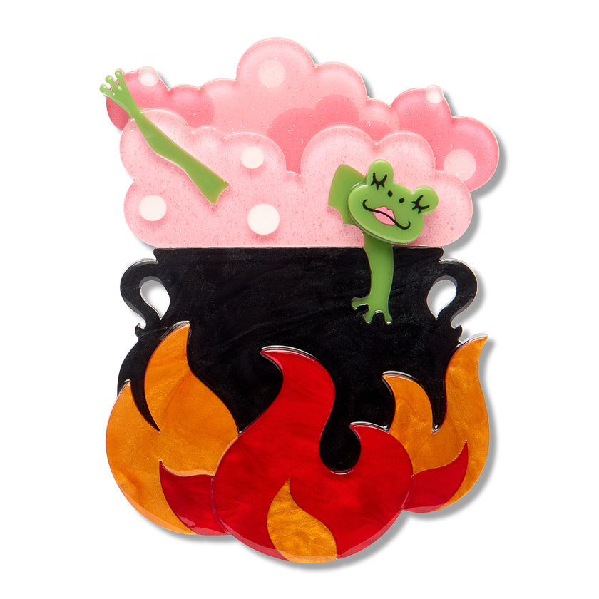 Spookin' Spa Day Brooch by Erstwilder