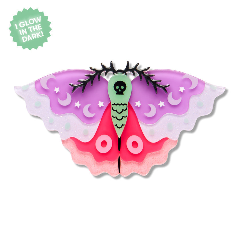 Flutter By Night Brooch by Erstwilder