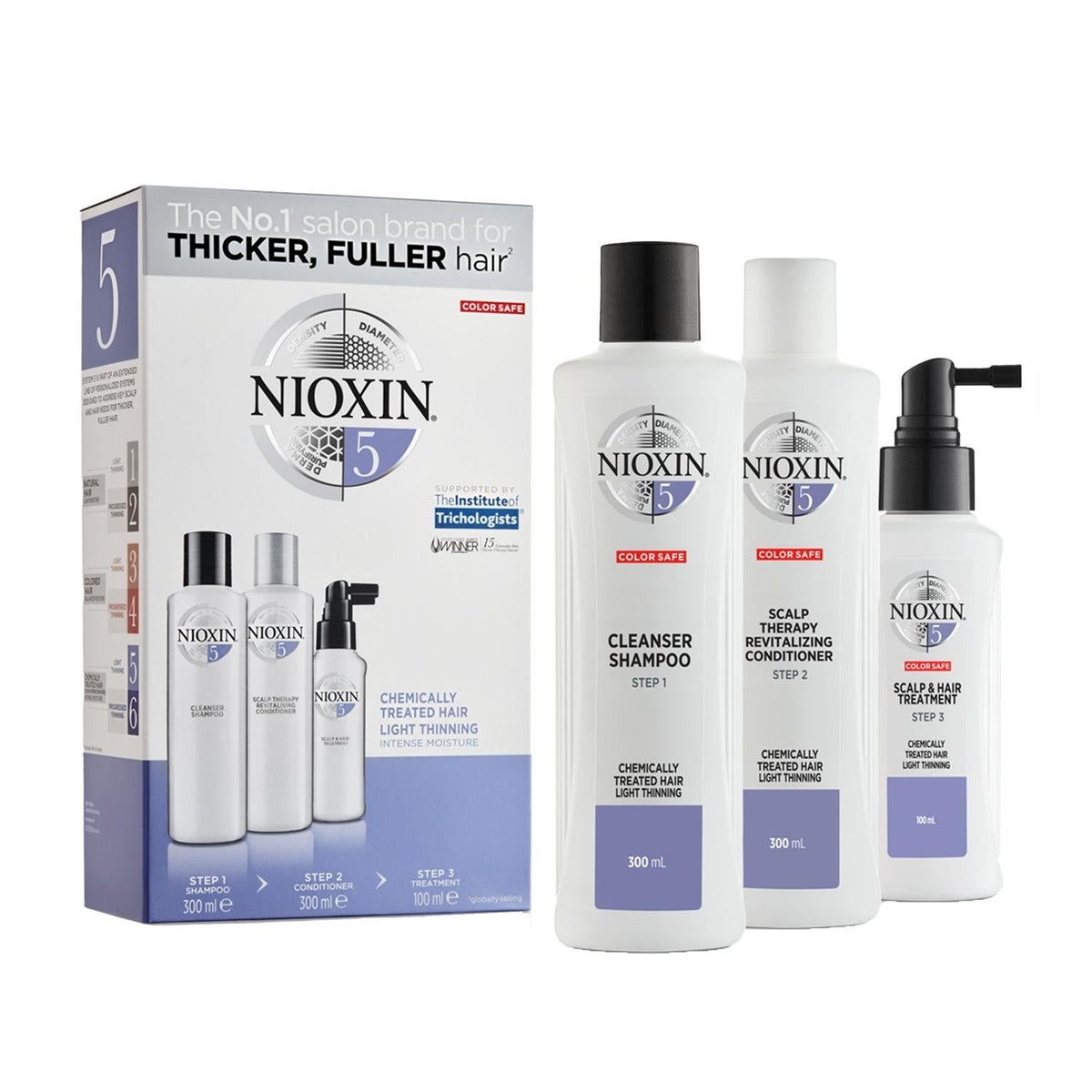 Nioxin Hair Care Set for Chemically Treated Hair - Anti-Hair Loss, Large Size