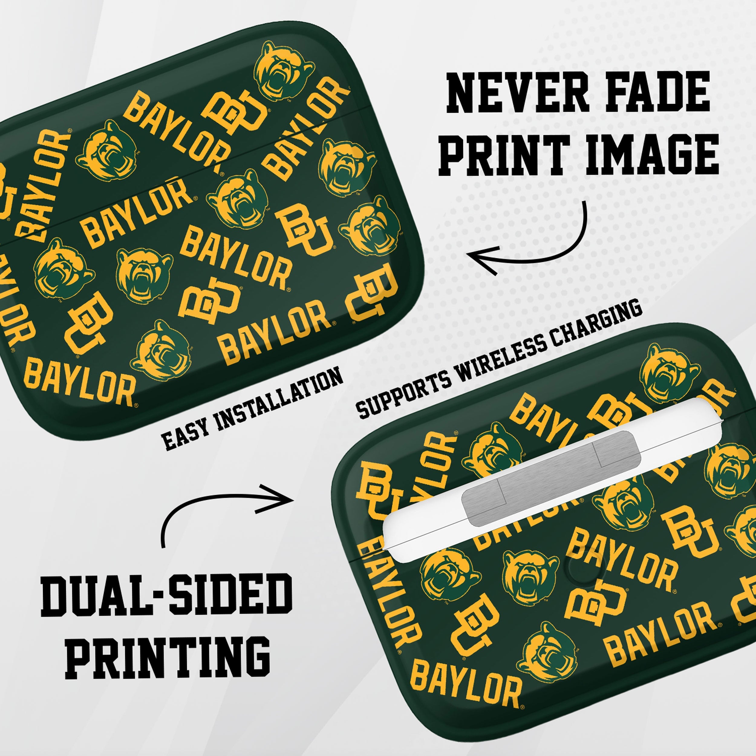 Baylor Bears HDX AirPods Pro 1 & 2 Case Cover