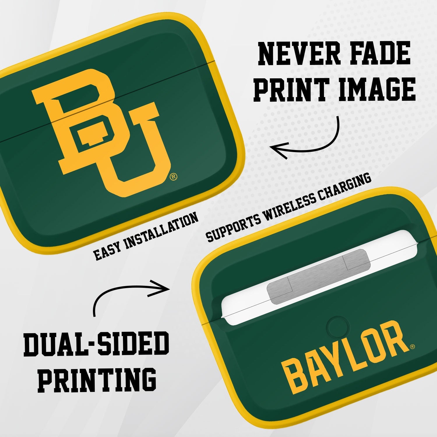 Baylor Bears HDX AirPods Pro 1 & 2 Case Cover