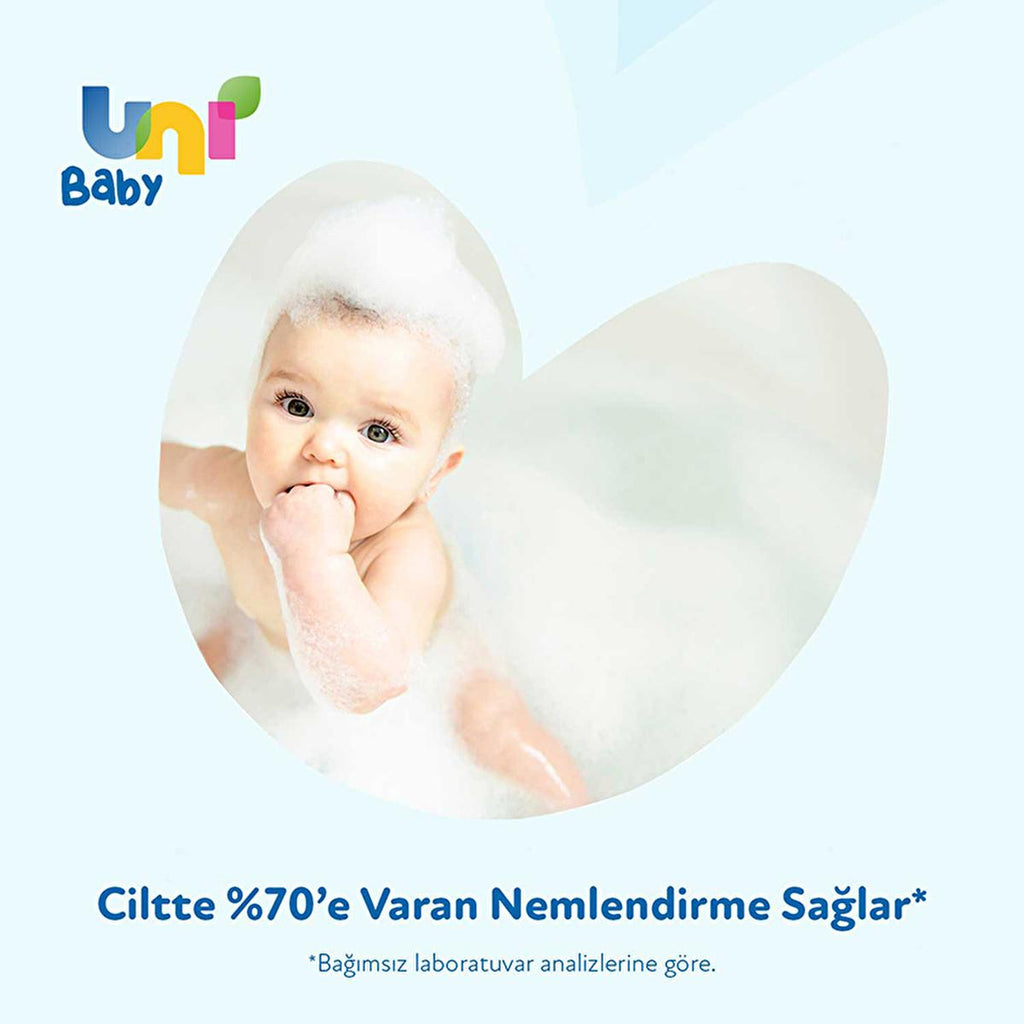 Uni Baby Natural Hypoallergenic Baby Shampoo & Body Wash - Gentle, Moisturizing, Dermatologically Tested - 23.69 fl oz