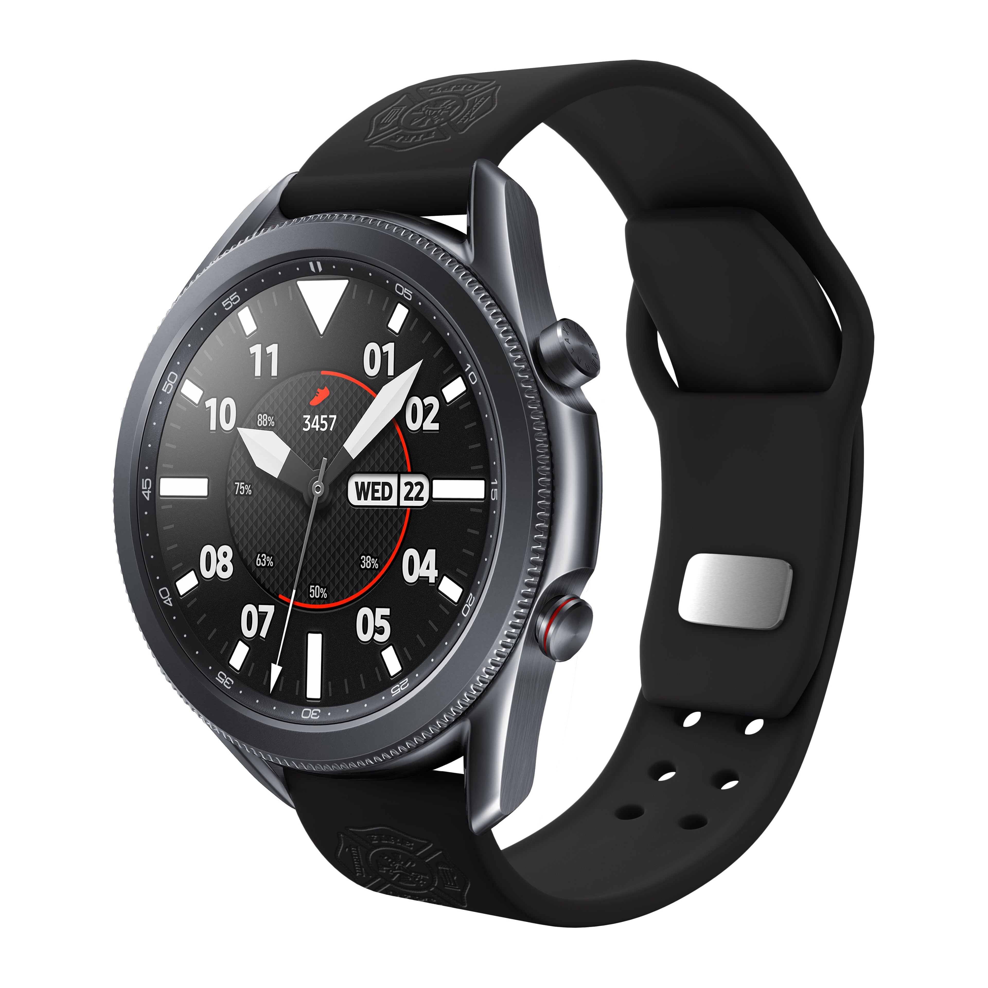 Firefighter First Responder  Watchband for Samsung, Garmin, Fossil, and More for Samsung, Garmin, Fossil, and More