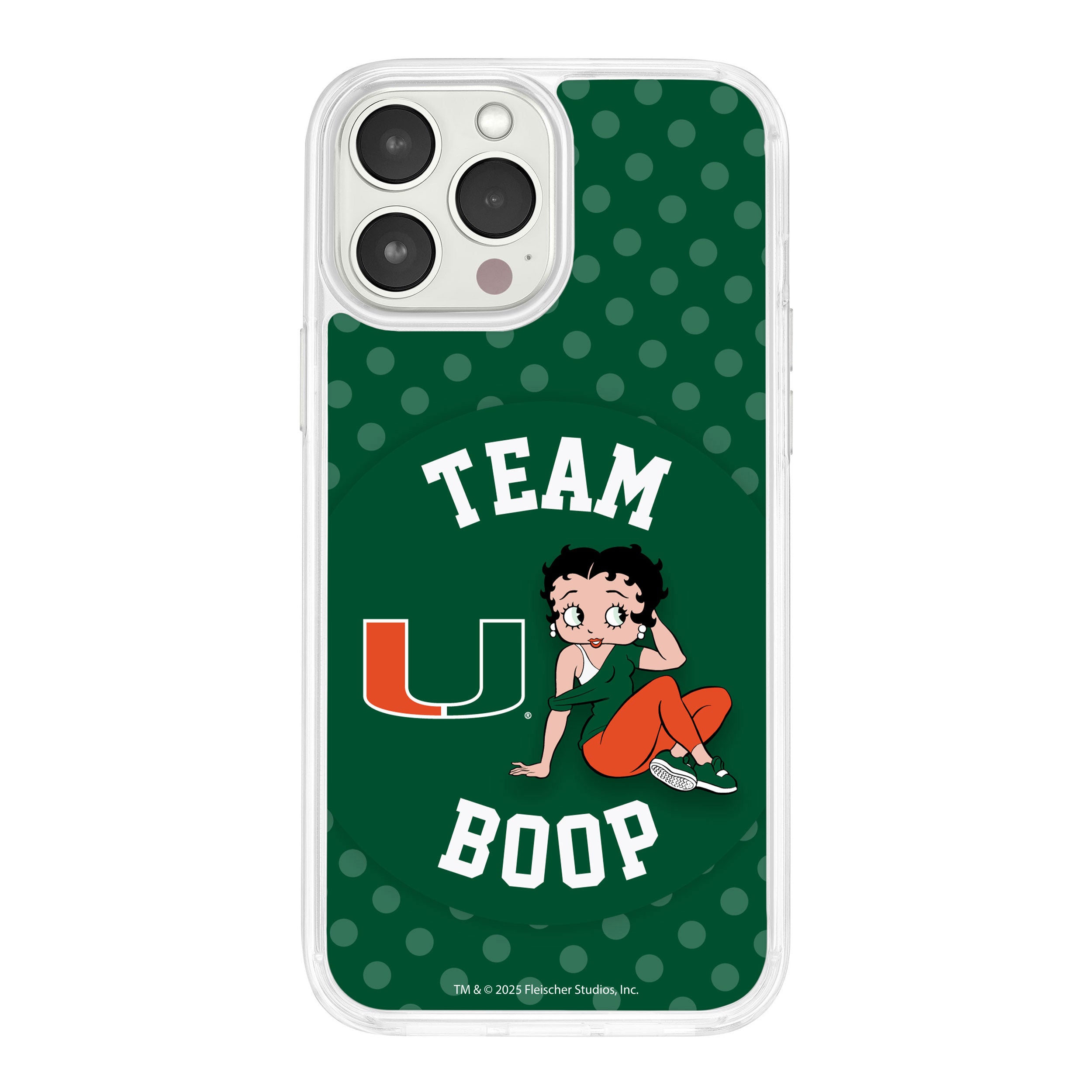 Miami Hurricanes X Betty Boop HD Apple iPhone 14 Mag-Safe Phone Case