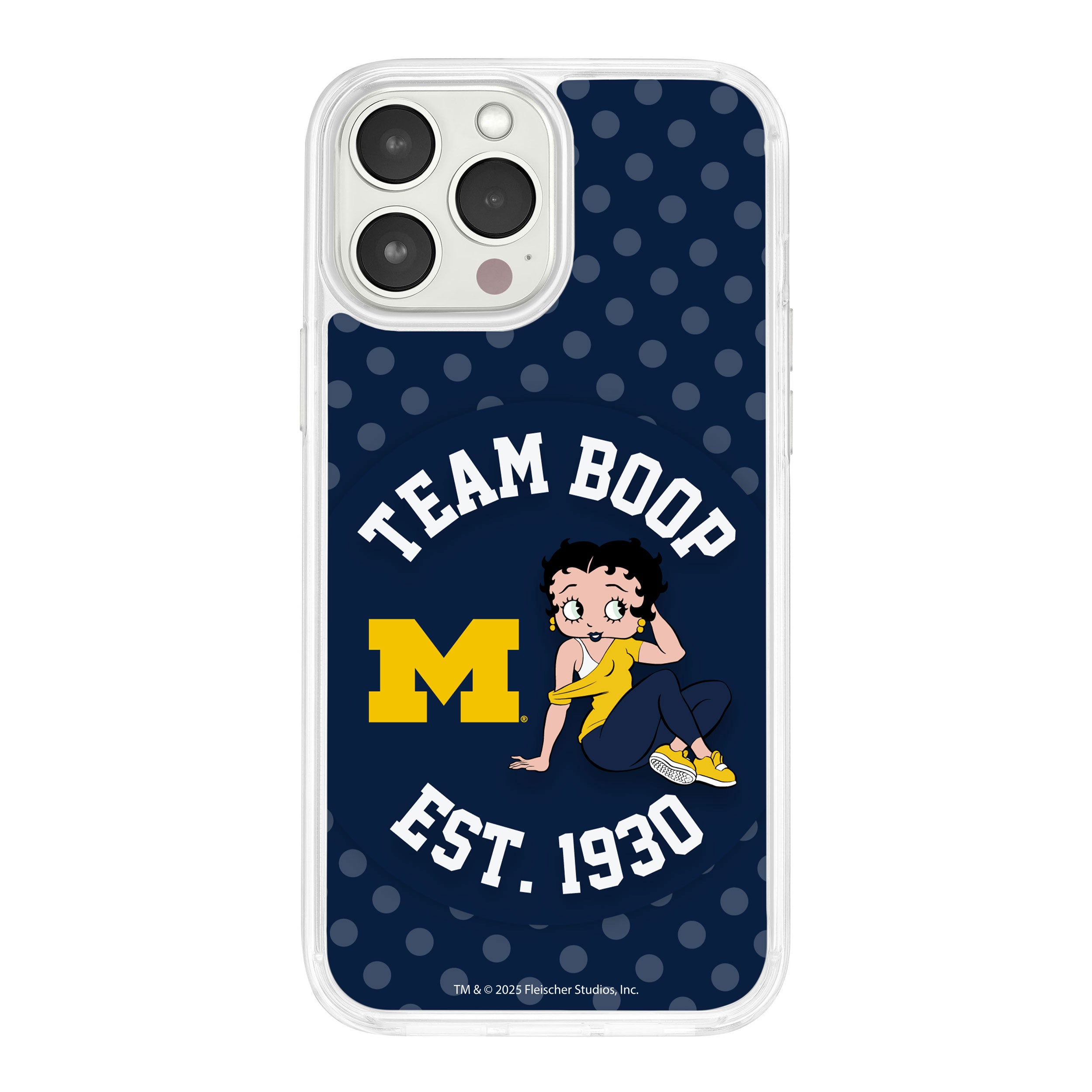 Michigan Wolverines X Betty Boop HD Apple iPhone 16 Mag-Safe Phone Case