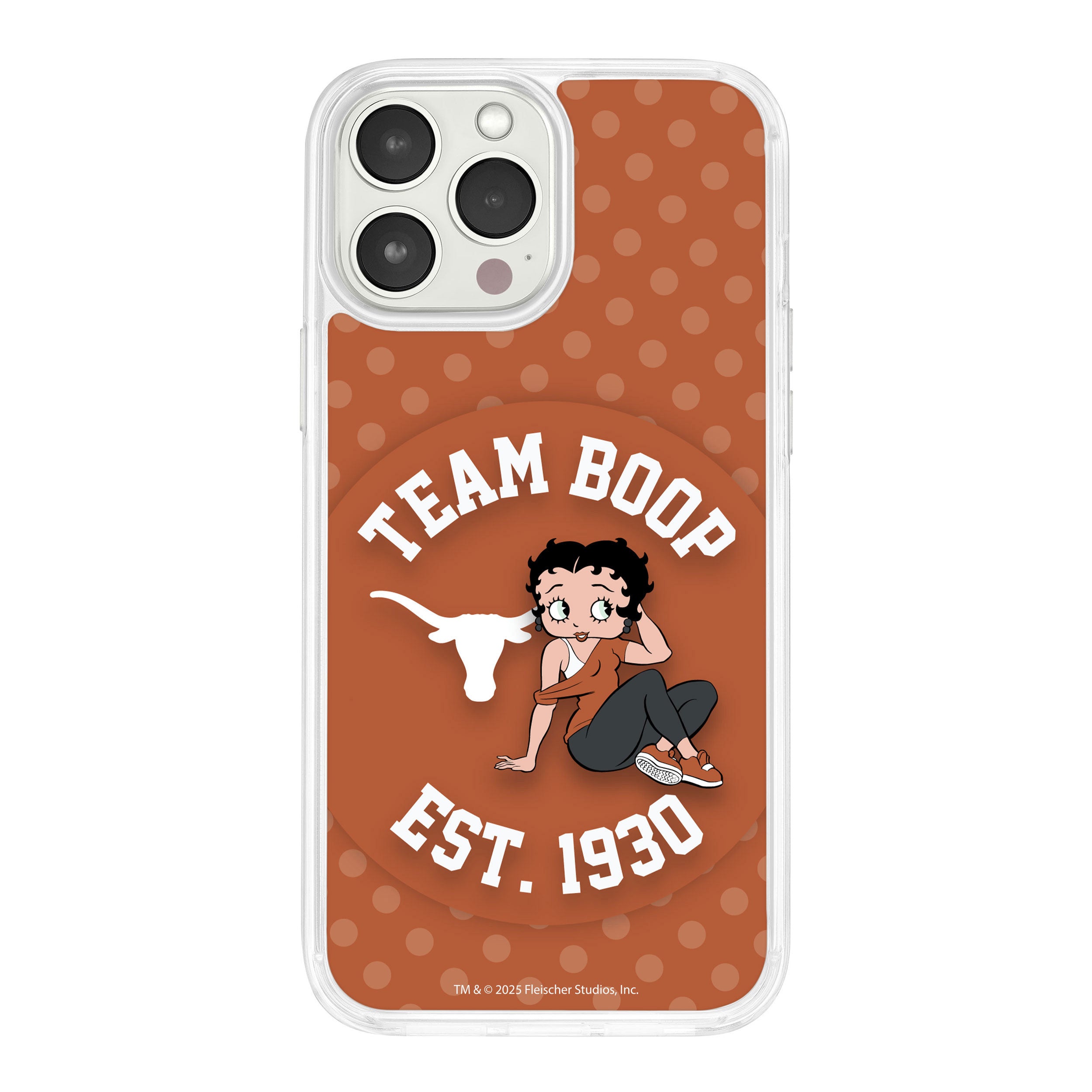 Texas Longhorns X Betty Boop HD Apple iPhone 14 Mag-Safe Phone Case