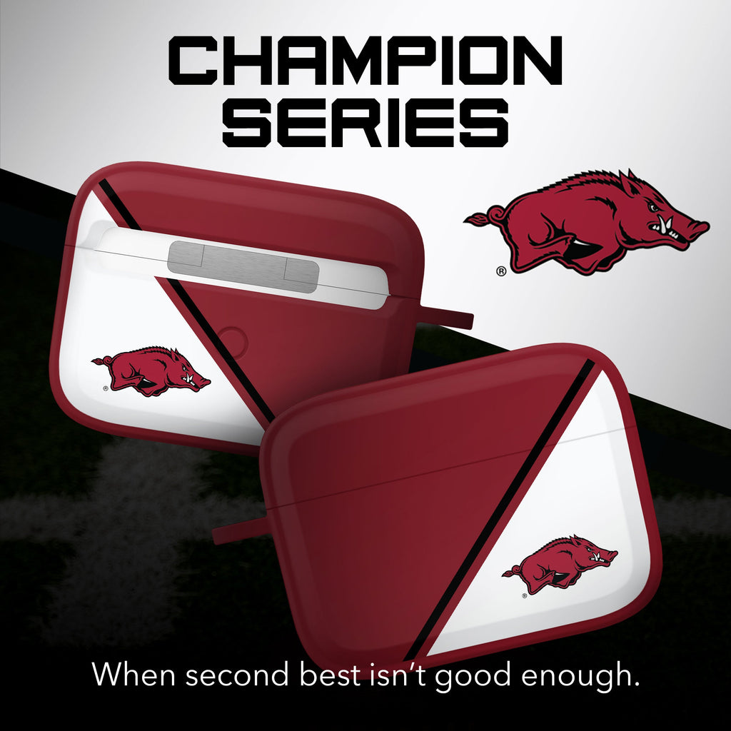 Arkansas Razorbacks HDX Champion Series Apple AirPods Pro 1 & 2 Case Cover