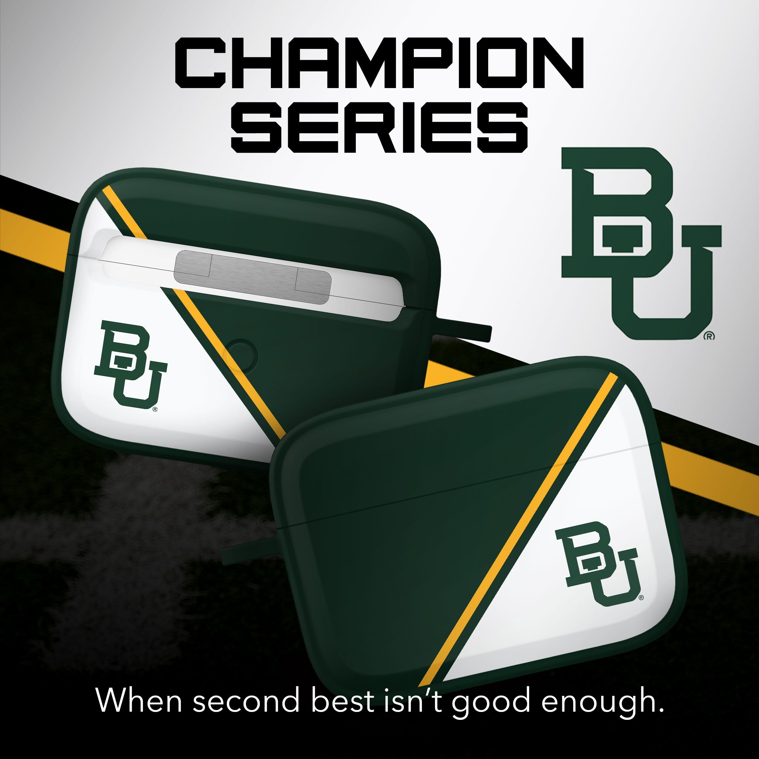Baylor Bears HDX Champion Series Apple AirPods Pro 1 & 2 Case Cover