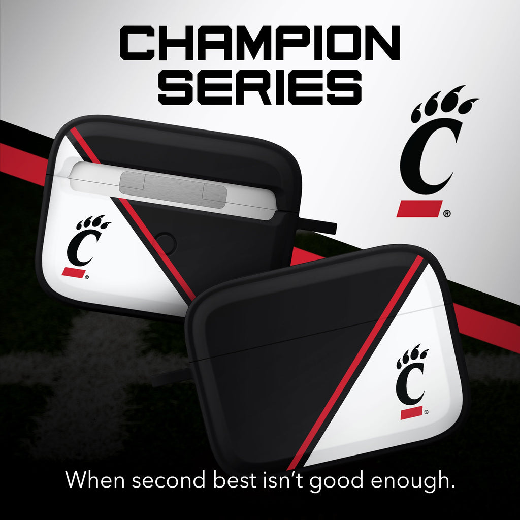 Cincinnati Bearcats HDX Champion Series Apple AirPods Pro 1 & 2 Case Cover