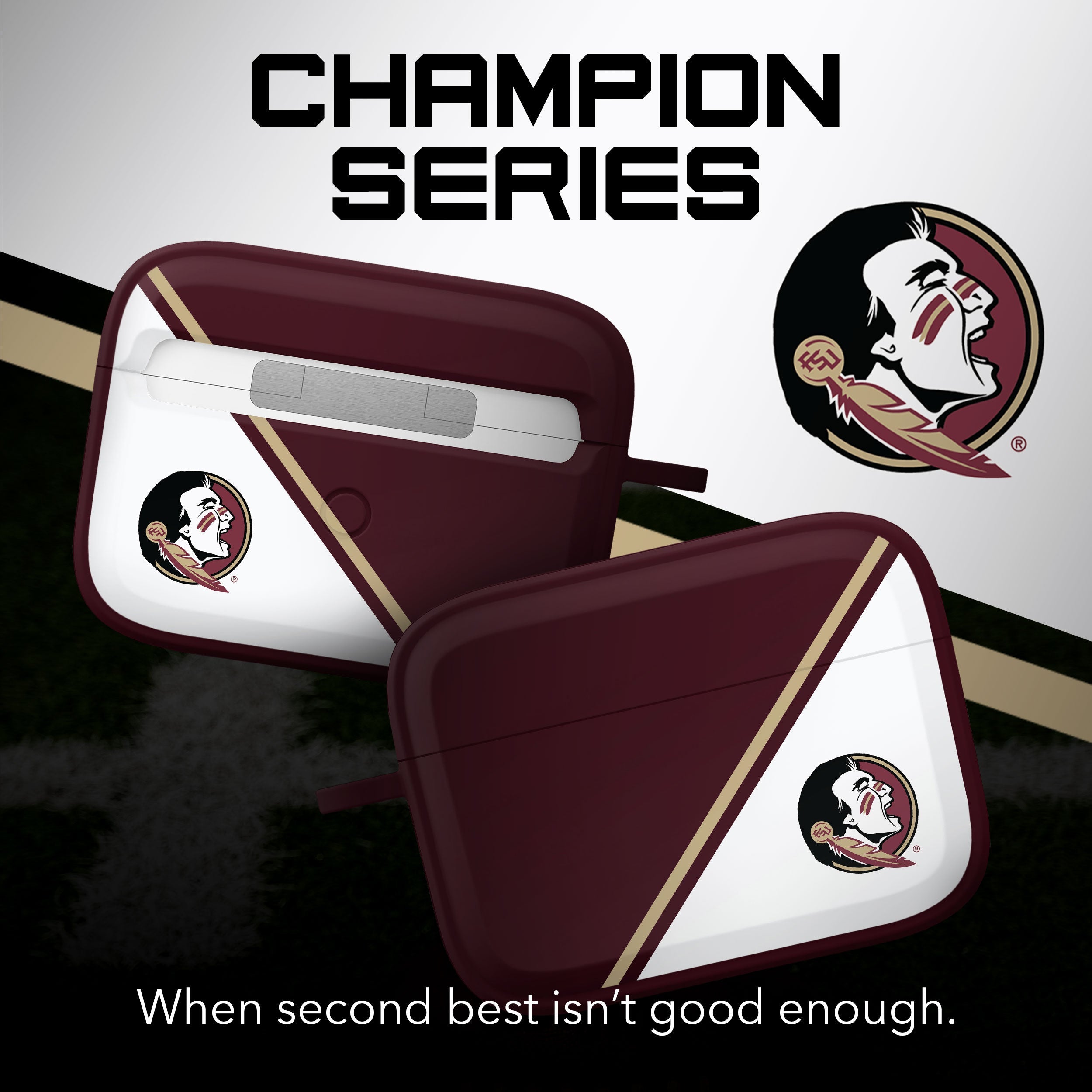 Florida State Seminoles HDX Champion Series Apple AirPods Pro 1 & 2 Case Cover