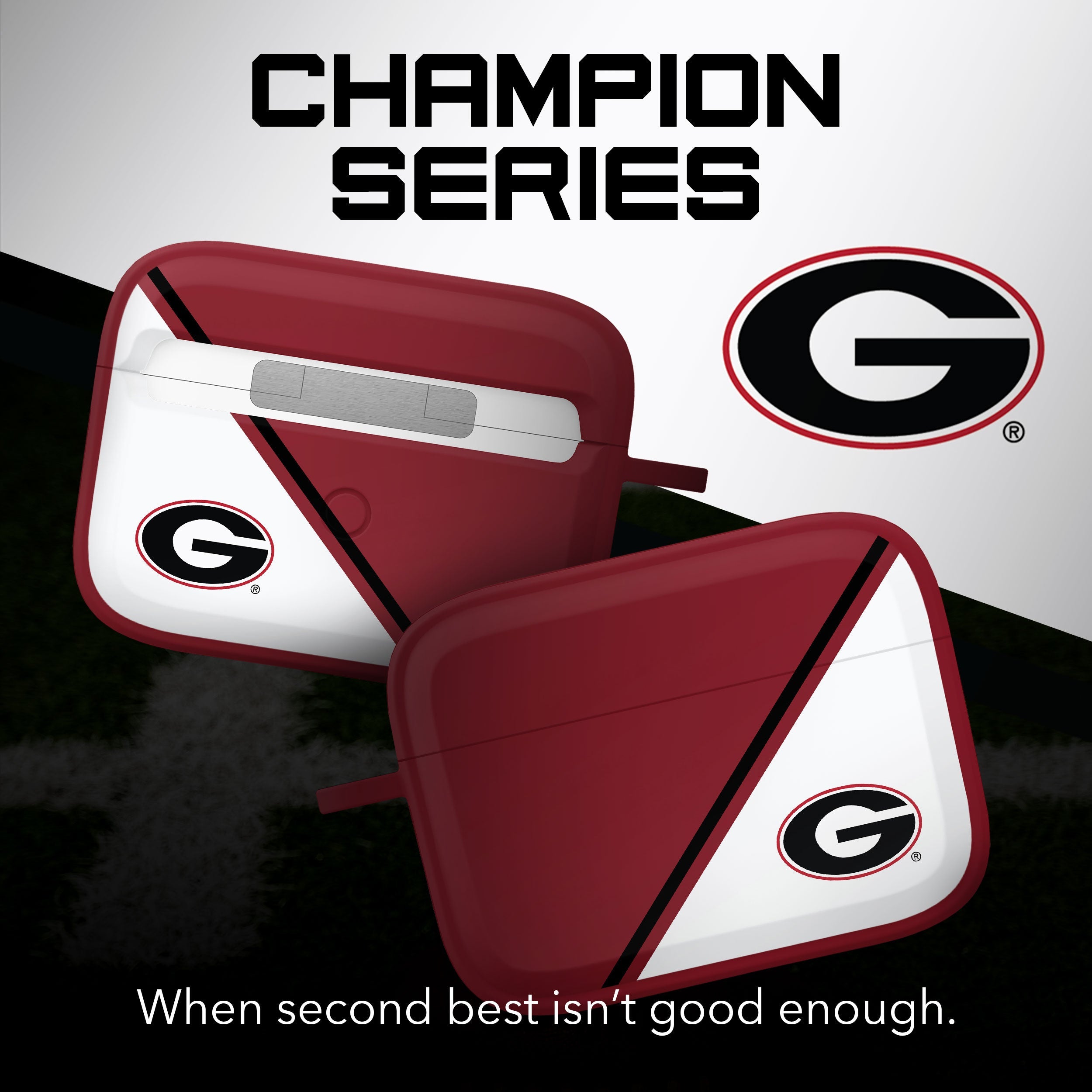 Georgia Bulldogs HDX Champion Series Apple AirPods Pro 1 & 2 Case Cover
