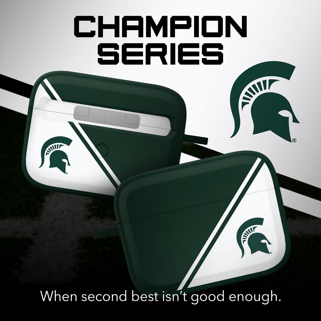 Michigan State Spartans HDX Champion Series Apple AirPods Pro 1 & 2 Case Cover