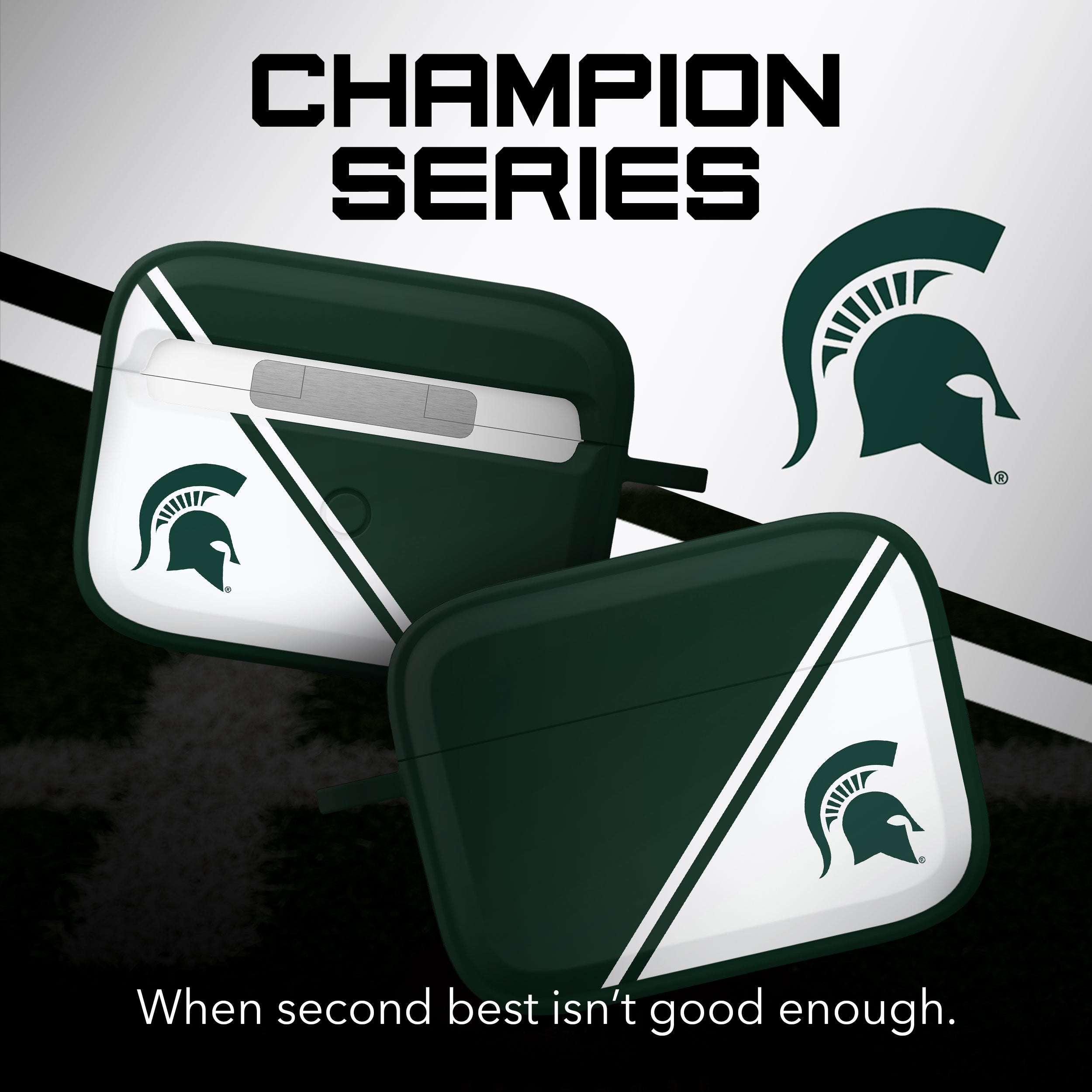 Michigan State Spartans HDX Champion Series Apple AirPods Pro 1 & 2 Case Cover