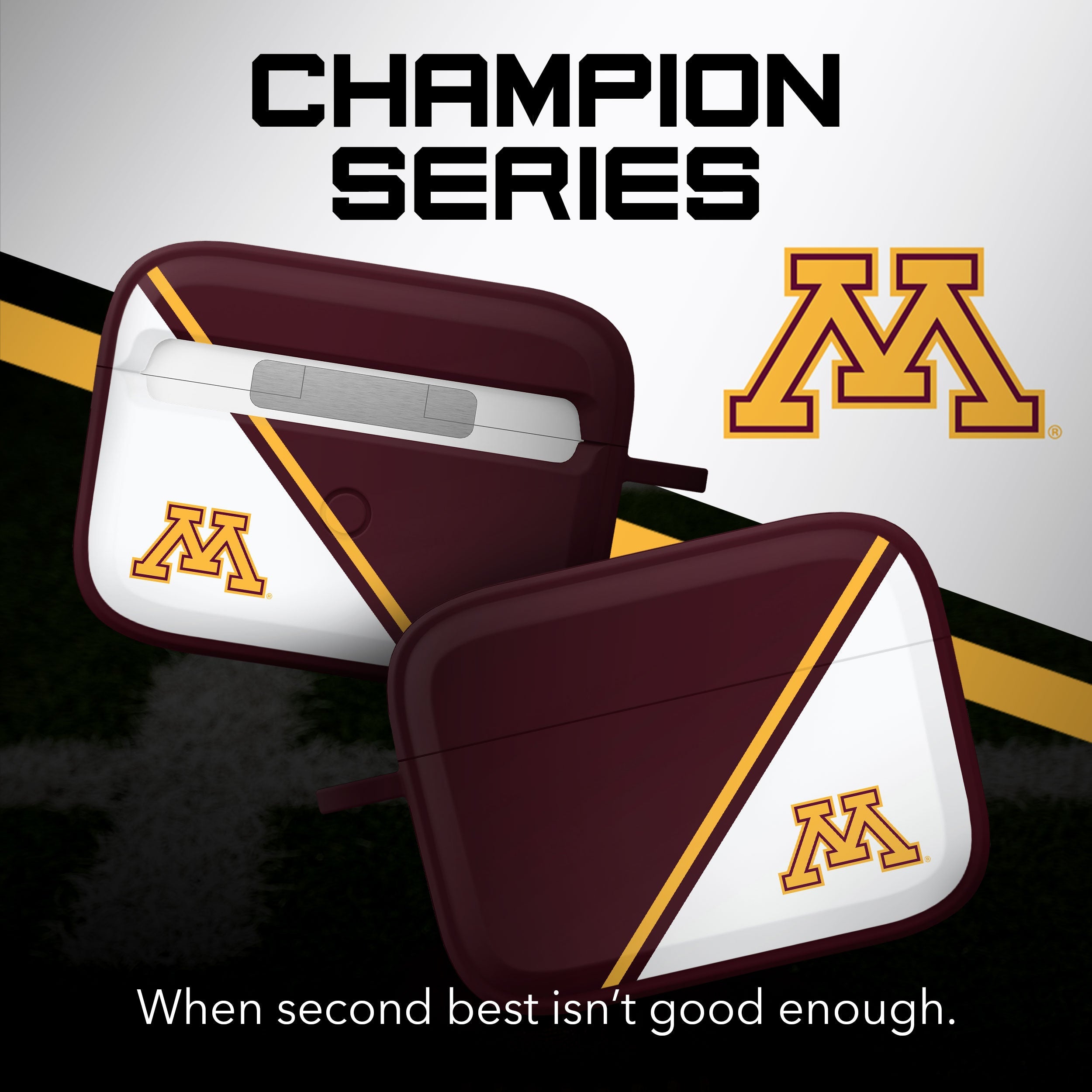 Minnesota Golden Gophers HDX Champion Series Apple AirPods Pro 1 & 2 Case Cover