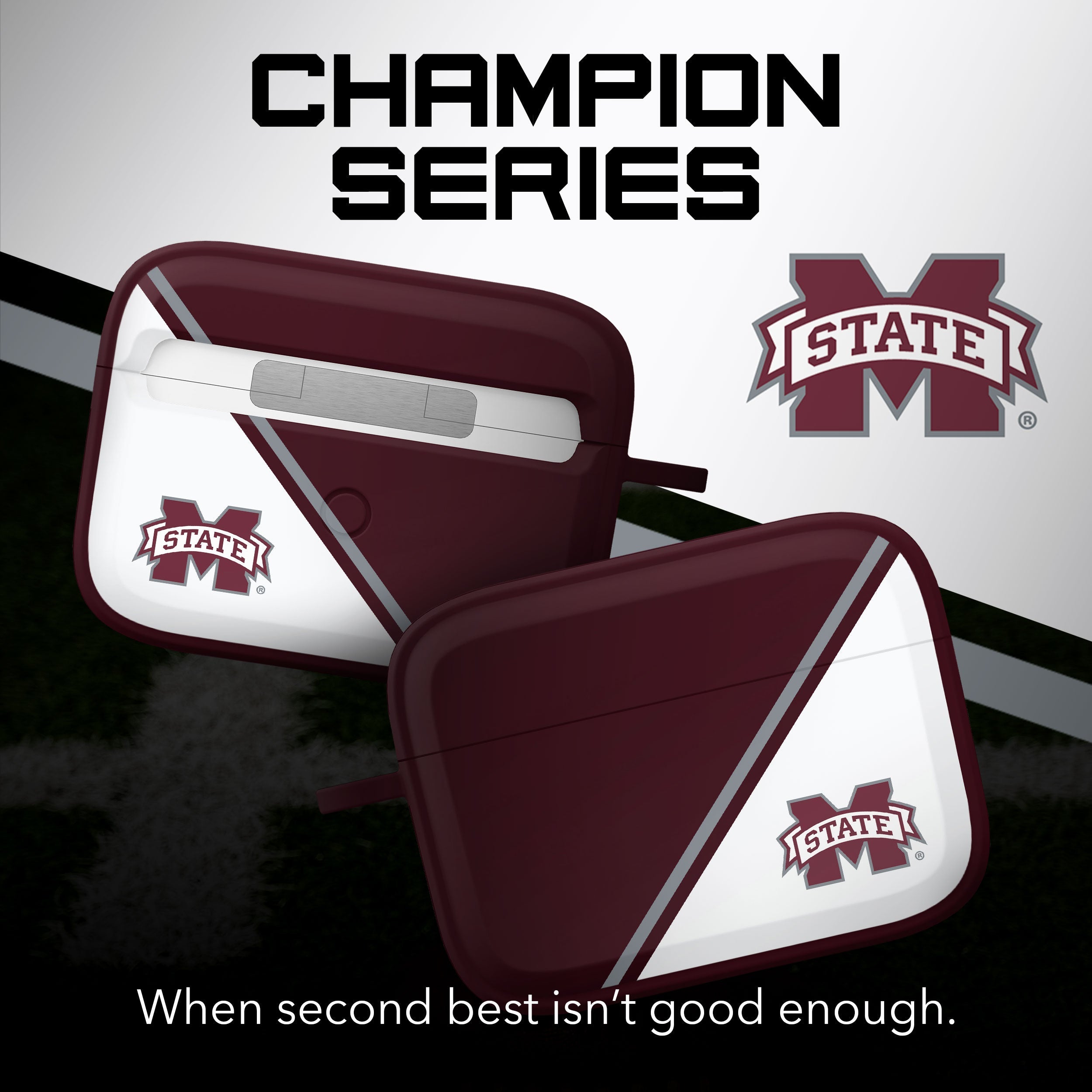 Mississippi State Bulldogs HDX Champion Series Apple AirPods Pro 1 & 2 Case Cover
