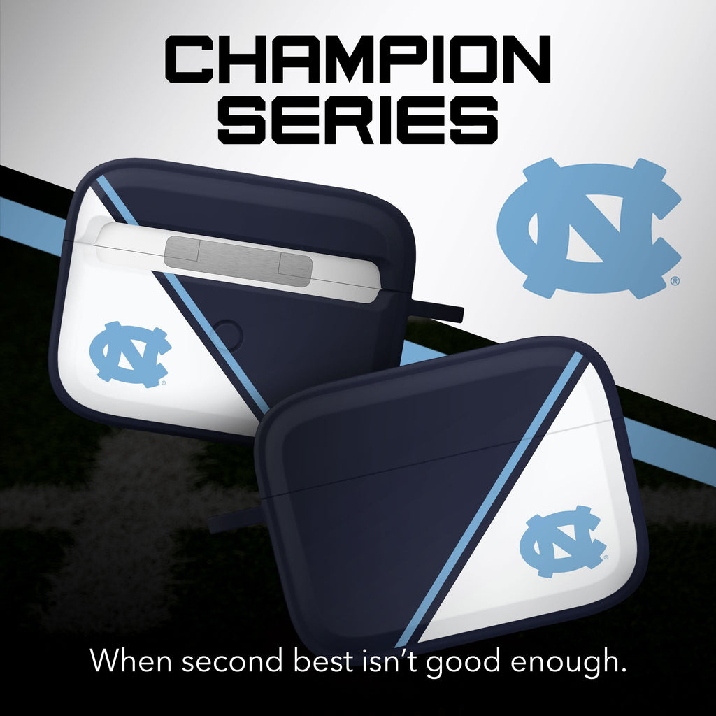 North Carolina Tar Heels HDX Champion Series Apple AirPods Pro 1 & 2 Case Cover
