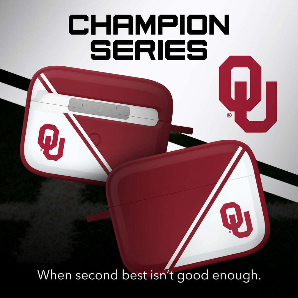 Oklahoma Sooners HDX Champion Series Apple AirPods Pro 1 & 2 Case Cover