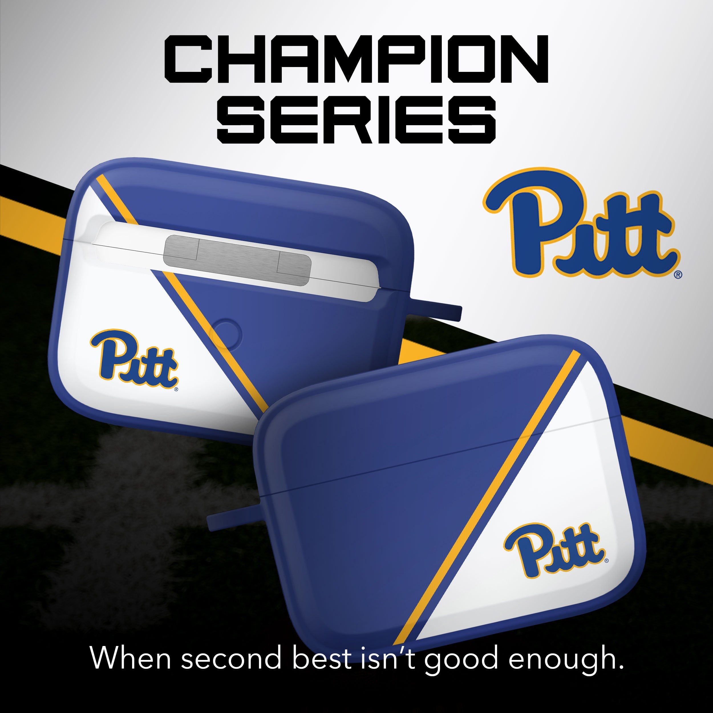 Pittsburgh PITT Panthers HDX Champion Series Apple AirPods Pro 1 & 2 Case Cover
