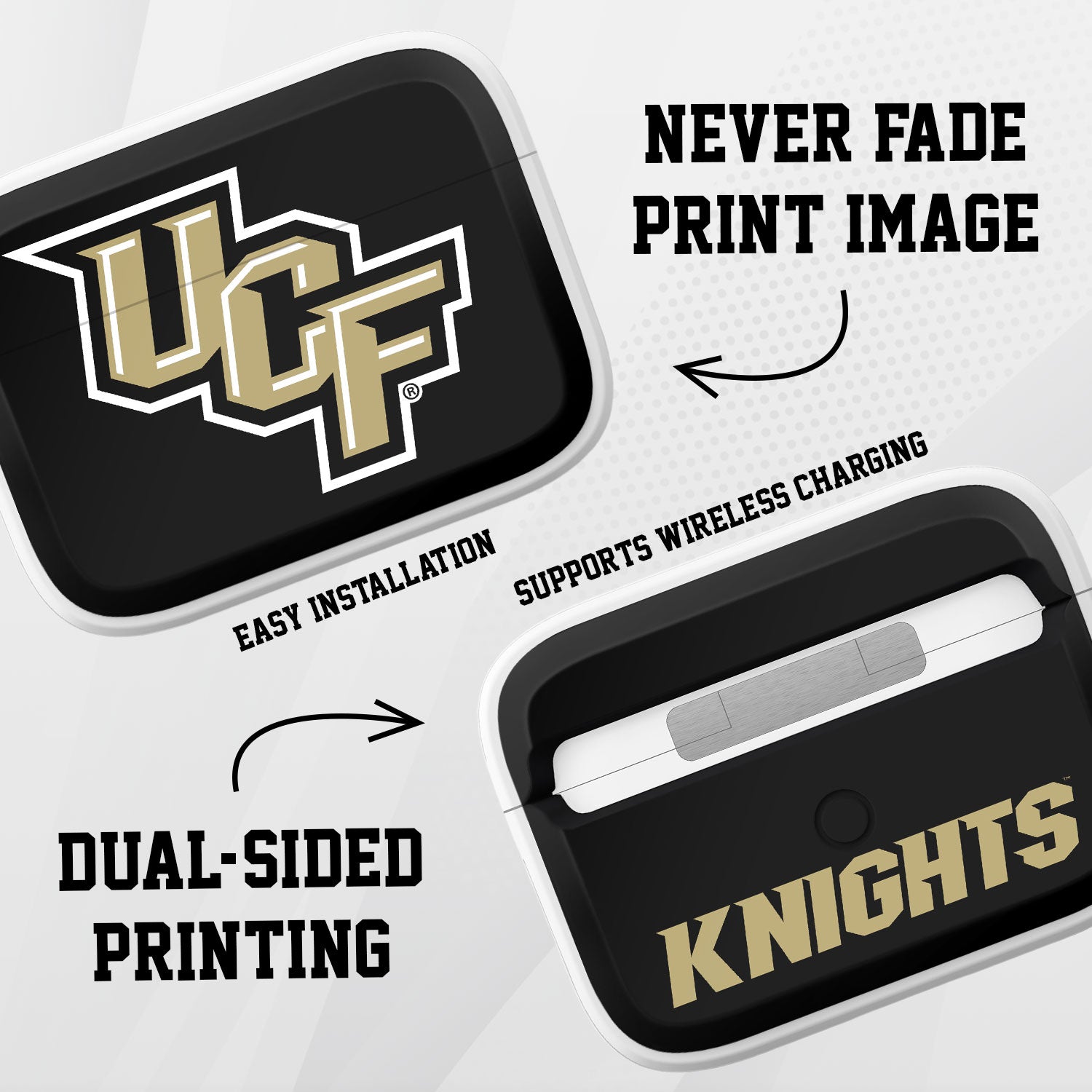 Central Florida Knights HDX Apple Airpods Pro 1 & 2  Case Cover