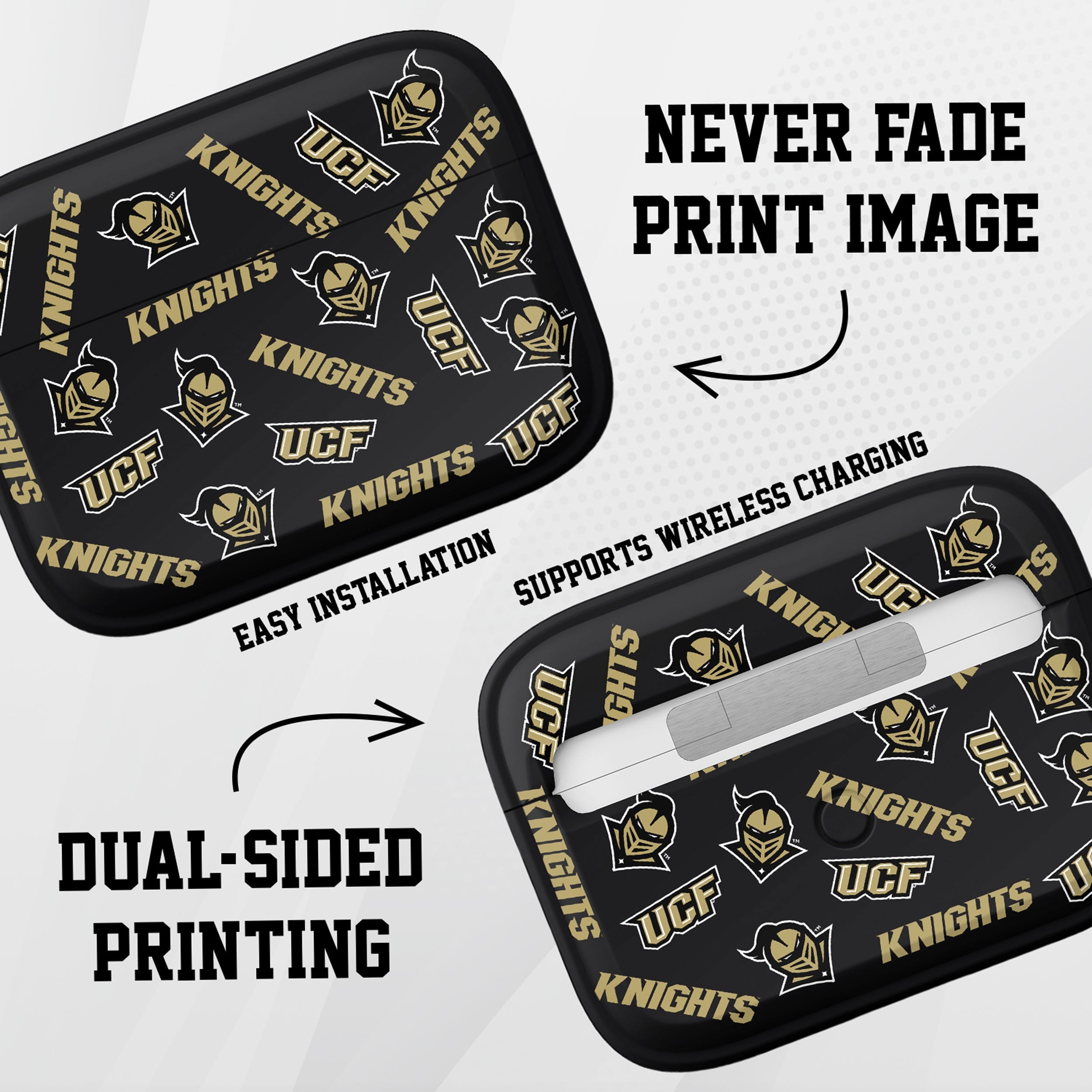 Central Florida Knights HDX Apple Airpods Pro 1 & 2  Case Cover