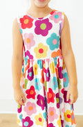 Cheerful Blooms Tank Twirl Dress