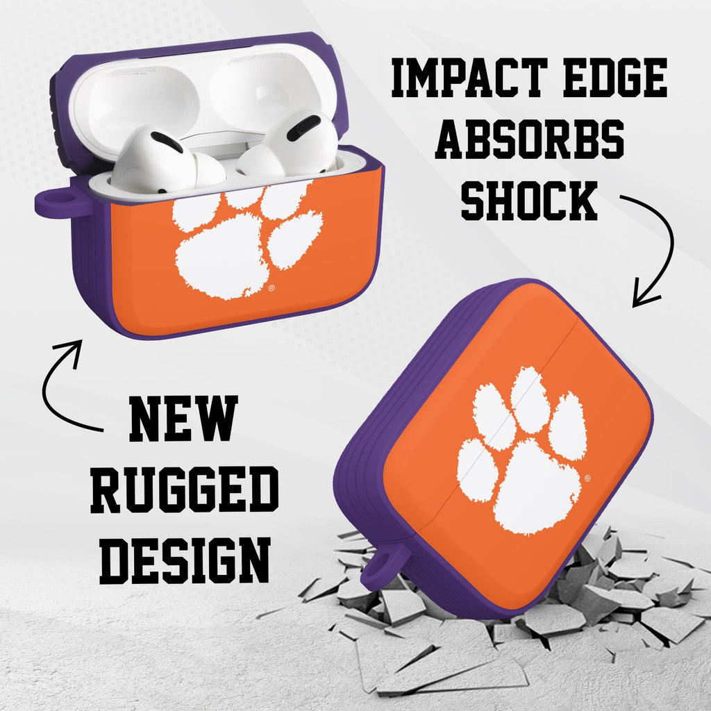 Clemson Tigers HDX Apple AirPods Pro 1 & 2 Case Cover