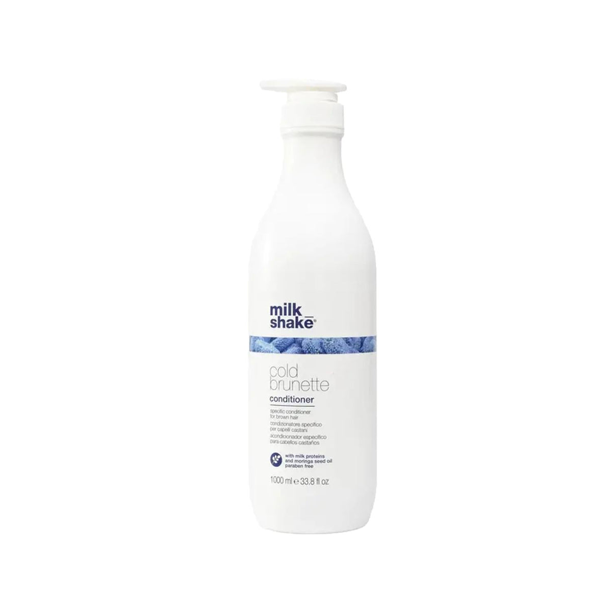 milk_shake Cold Brunette Hair Conditioner for Brown Hair - 1000ml Moisturizing Hair Care
