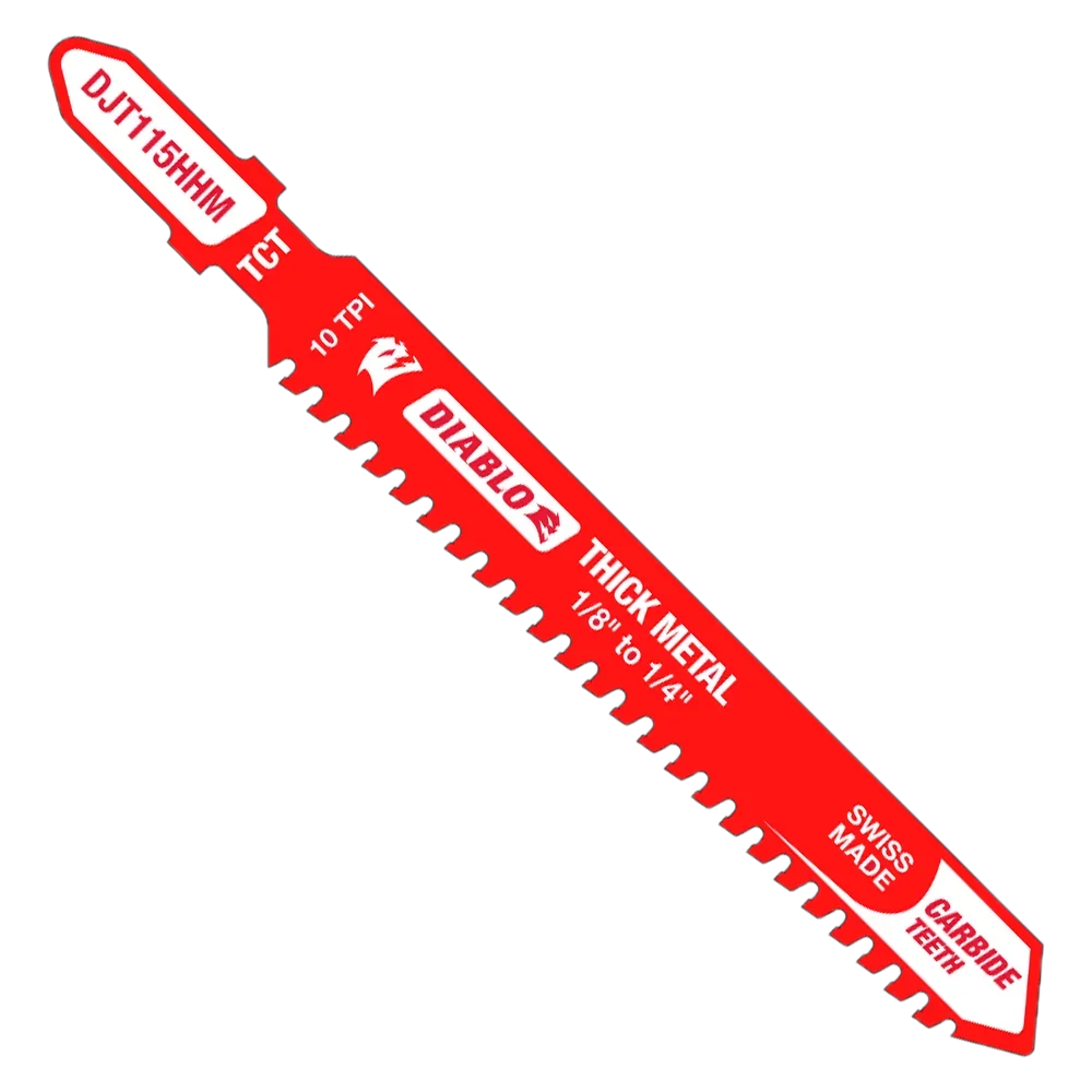 Diablo DJT155HHM 3-3/5 in. 10 TPI Carbide T-Shank Jig Saw Blade for Thick Metal