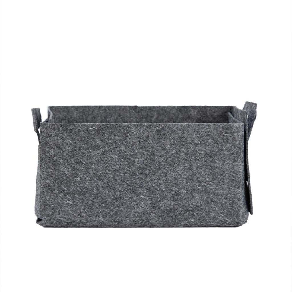 Coco Clementine Felt Storage Basket - Modern Home Organization Solution for Clothes, Toys, and Office Supplies