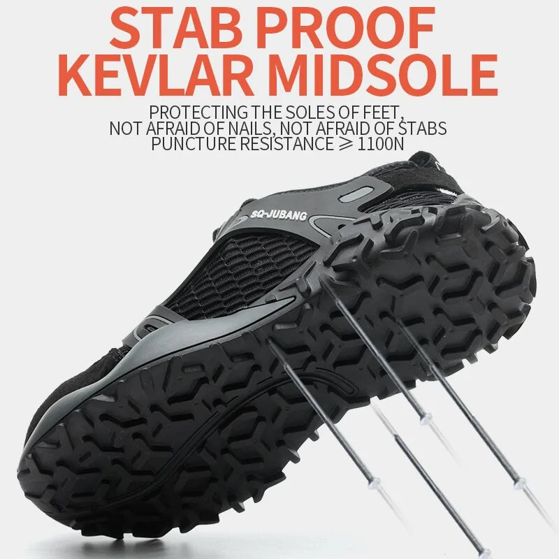 Steel Toe Anti-Collision Breathable Safety Work Boots