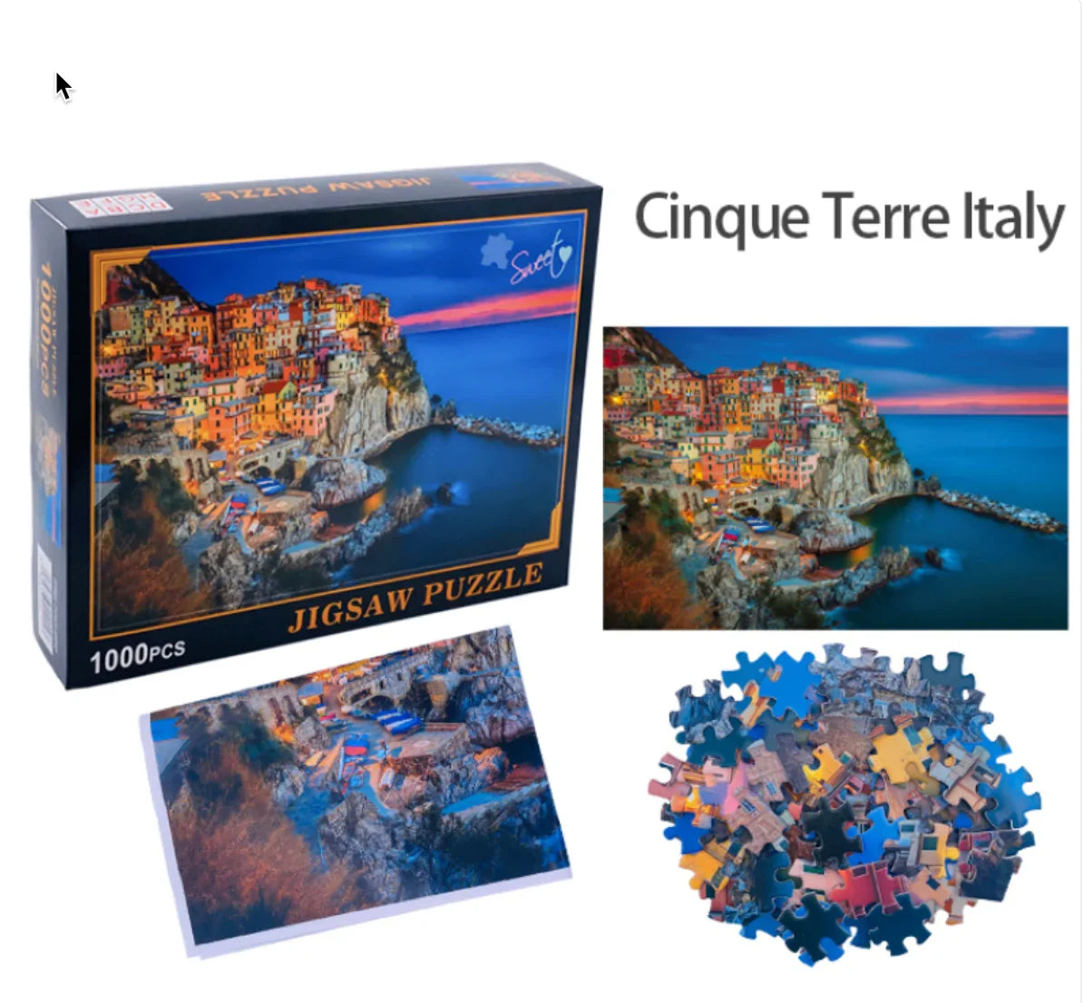 Five Places Puzzle - 1000 Pieces