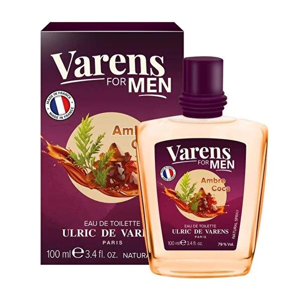 Ulric De Varens Ambre Coca Eau de Toilette: Exotic Amber & Vanilla Fragrance for Men - Long Lasting, 100ml